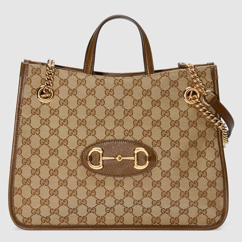 Gucci 1955 Horsebit Medium Tote 621144 Brown